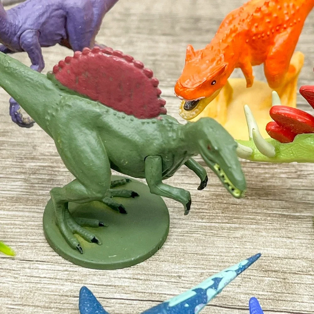 Phidal Dinosaur Figurine Lot of 12 T-Rex Stegosaurus Brachiosaurus Toy Figures